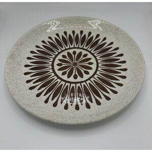 Bilton Sunflower Ironstone dinner plates England MCM Starburst Design 9.75"”